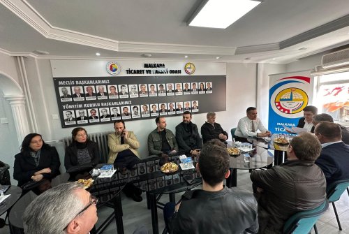 Adalet Ve Kalkınma Partisi Malkara Belediye Başkan Adayı Sn. Gediz Coşkun Ve Parti Temsilcileri Odamızı Ziyaret Etti.