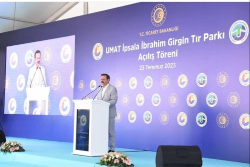 Tobb Ve Umat Gti̇ Tarafından Yaptırılan İ̇psala İ̇brahi̇m Gi̇rgi̇n Tır Parkı’nın Açılışı Tobb Başkanımız Sn. M.ri̇fat Hi̇sarcıklıoğlu Ve Ti̇caret Bakanımız Sn. Ömer Bolat’ın Teşri̇fleri̇yle Gerçekleşti̇ri̇ldi̇.